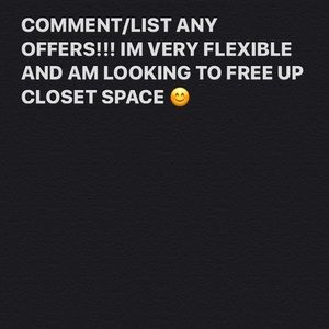 COMMENT ANY OFFERS ON ANY LISTING